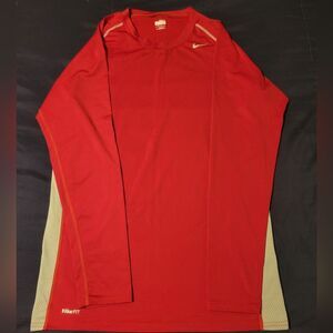 MENS XXL NIKE DRY FIT FITTED LONG SLEEVE SHIRT